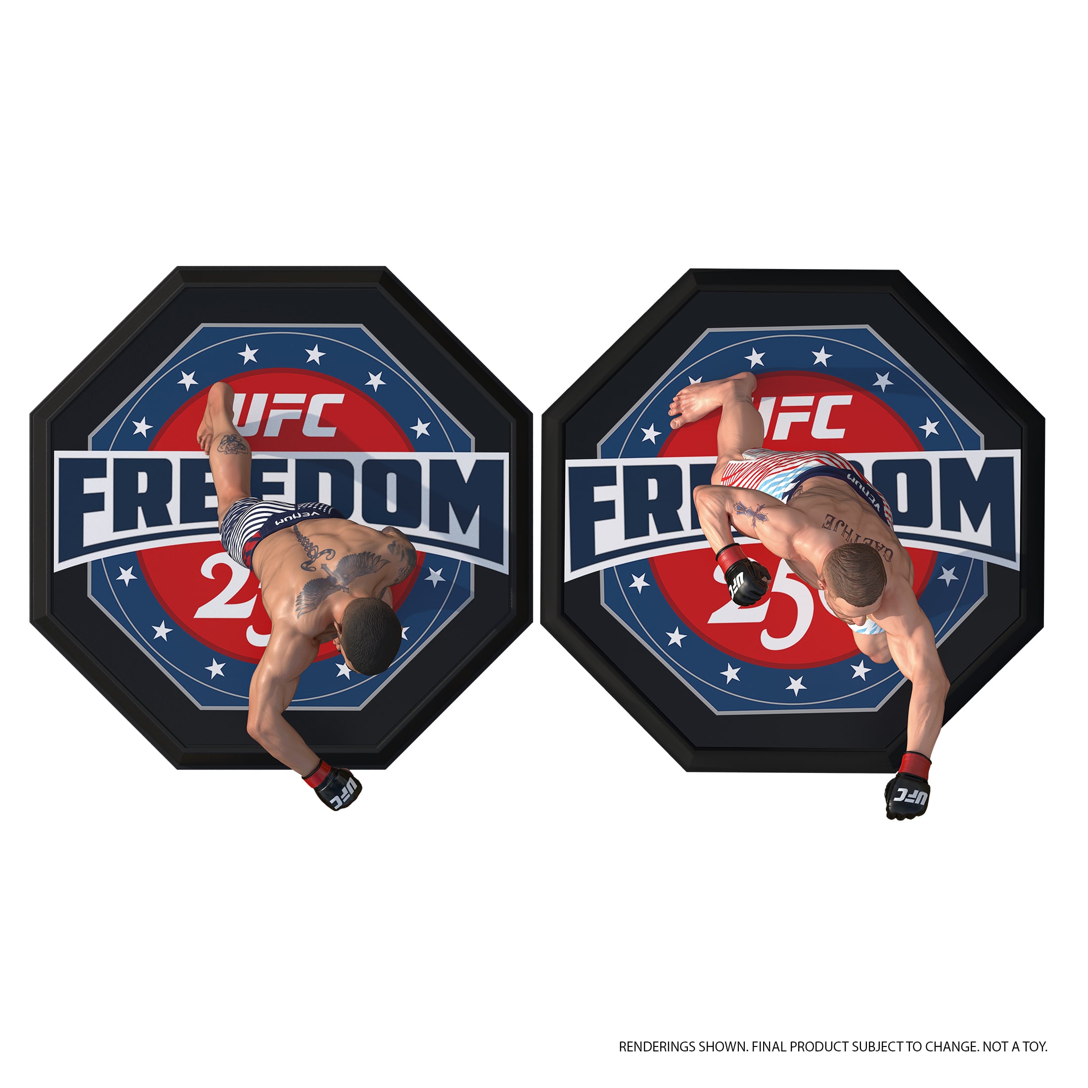 UFC SportsPicks Ilia Topuria & Justin Gaethje (UFC Freedom 250) 7" Posed Figure Two-Pack Gallery Image 6
