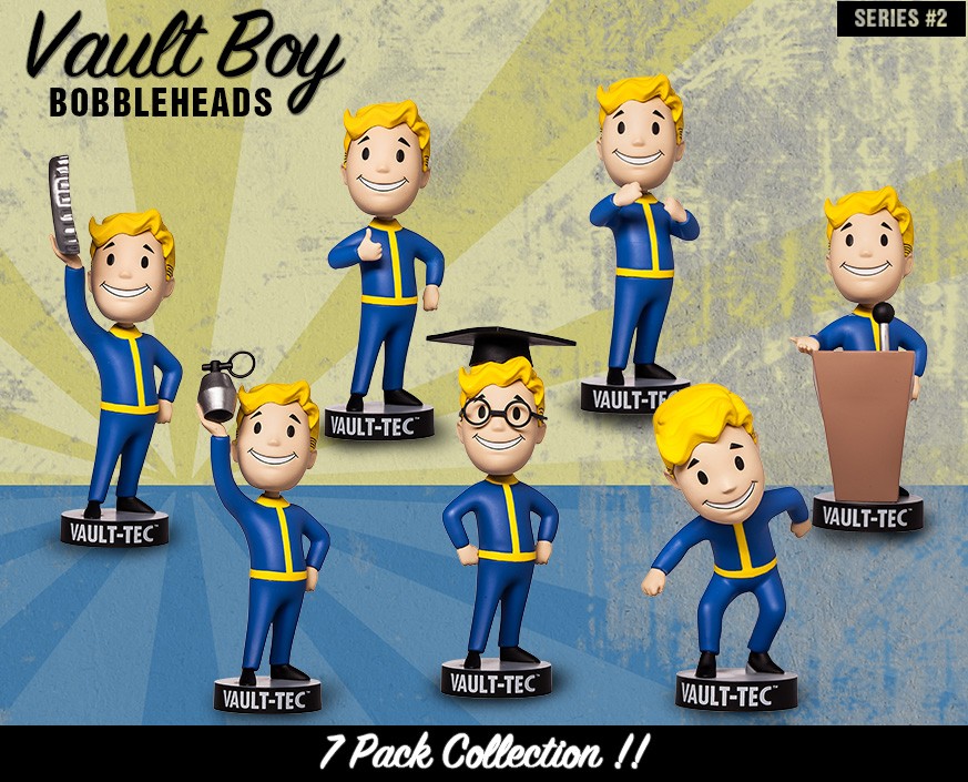 Fallout 4 Vault Boy 111 Bobblehead Series 2 - Set of 7 Gallery Image 11