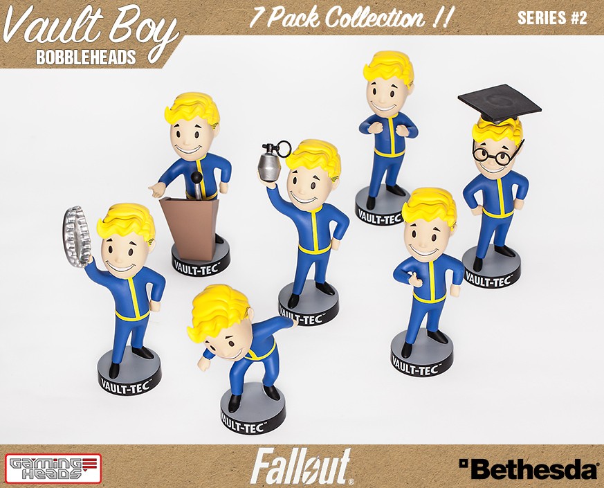 Fallout 4 Vault Boy 111 Bobblehead Series 2 - Set of 7 Gallery Image 10