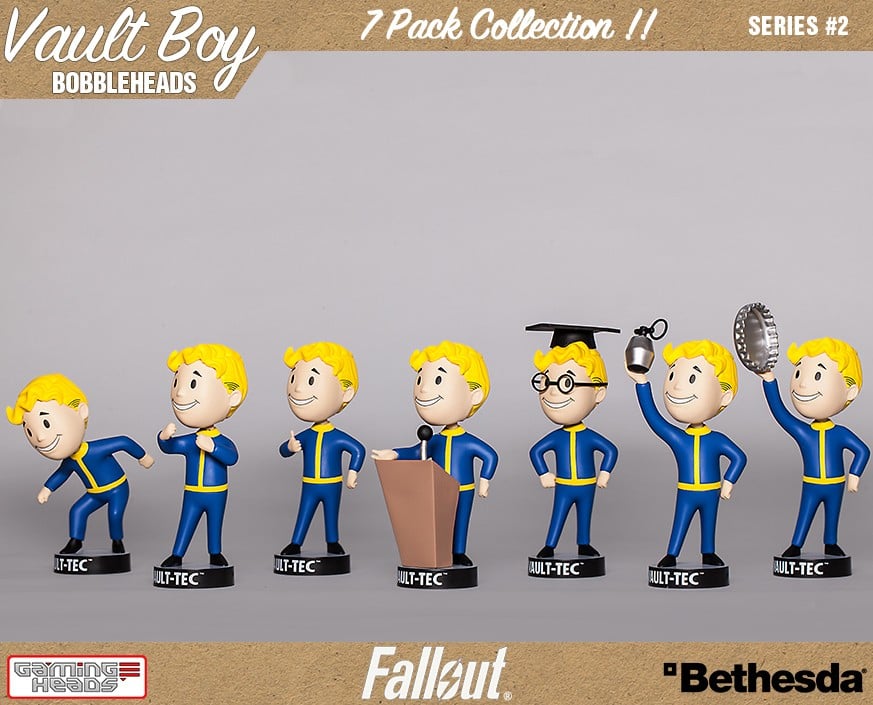 Fallout 4 Vault Boy 111 Bobblehead Series 2 - Set of 7 Gallery Image 7