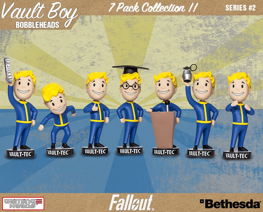 Fallout 4 Vault Boy 111 Bobblehead Series 2 - Set of 7 Gallery Image 3