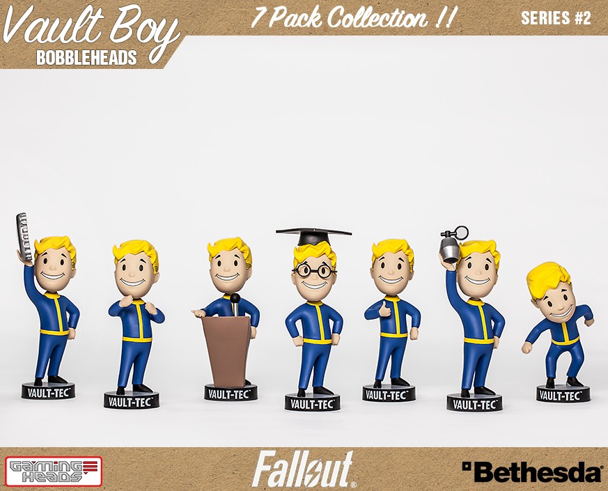 Fallout 4 Vault Boy 111 Bobblehead Series 2 - Set of 7 Gallery Image 6