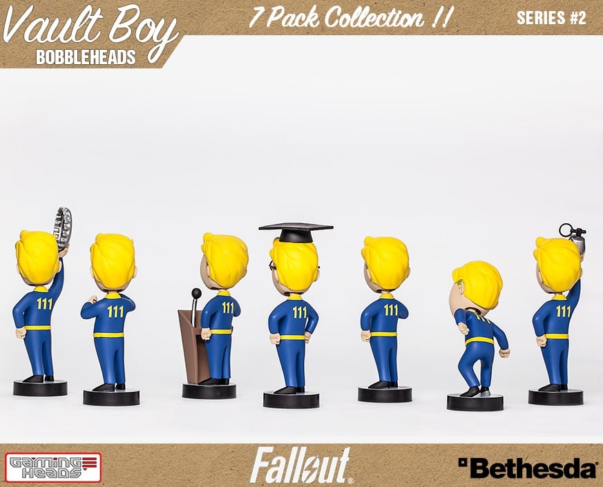 Fallout 4 Vault Boy 111 Bobblehead Series 2 - Set of 7 Gallery Image 8
