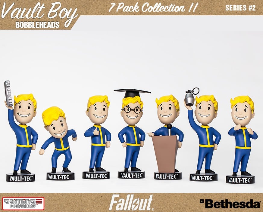Fallout 4 Vault Boy 111 Bobblehead Series 2 - Set of 7 Gallery Image 4