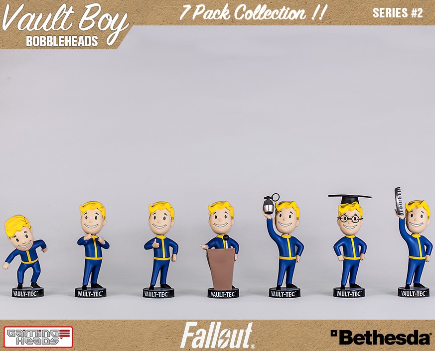 Fallout 4 Vault Boy 111 Bobblehead Series 2 - Set of 7 Gallery Image 9