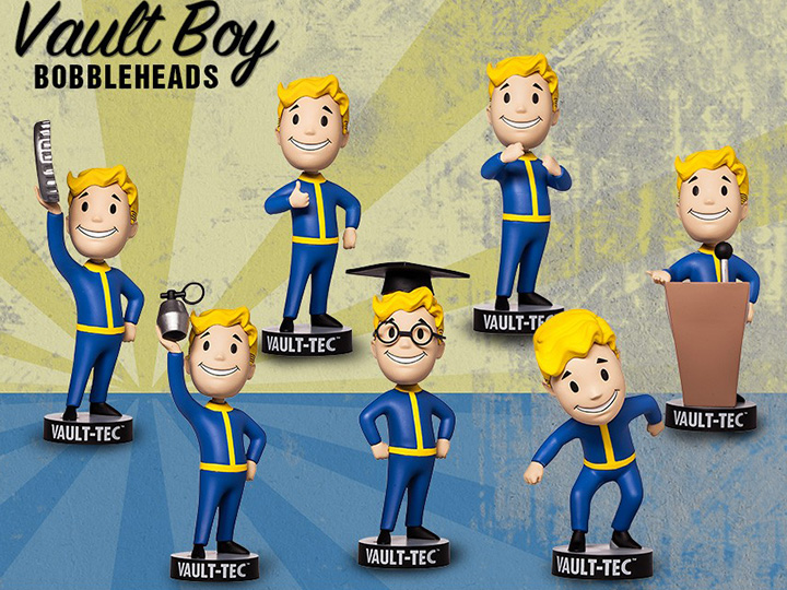 Fallout 4 Vault Boy 111 Bobblehead Series 2 - Set of 7 Gallery Image 1