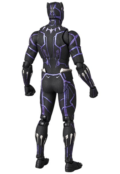 Avengers: Endgame MAFEX No.316 Black Panther (Vibranium Energy Ver.) Action Figure Gallery Image 9