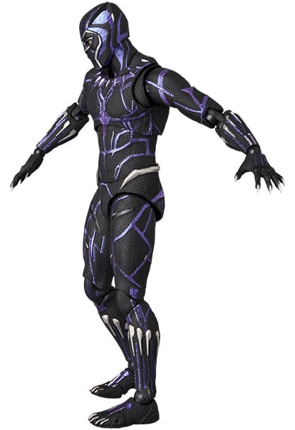 Avengers: Endgame MAFEX No.316 Black Panther (Vibranium Energy Ver.) Action Figure Gallery Image 10