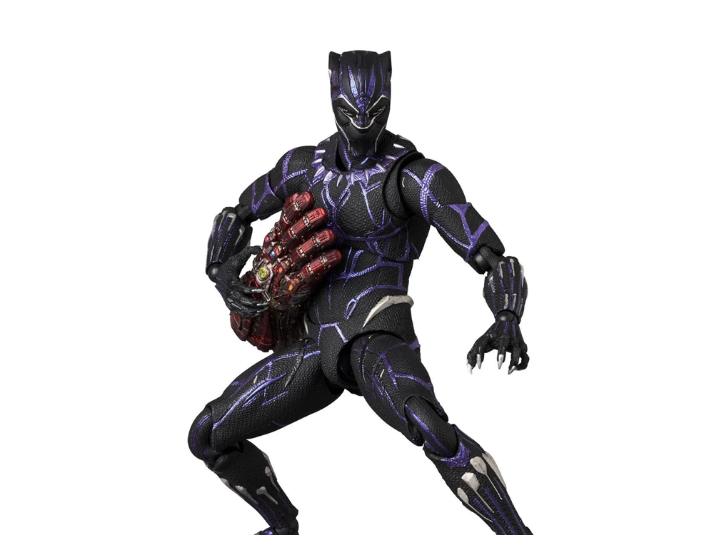 Avengers: Endgame MAFEX No.316 Black Panther (Vibranium Energy Ver.) Action Figure Gallery Image 1