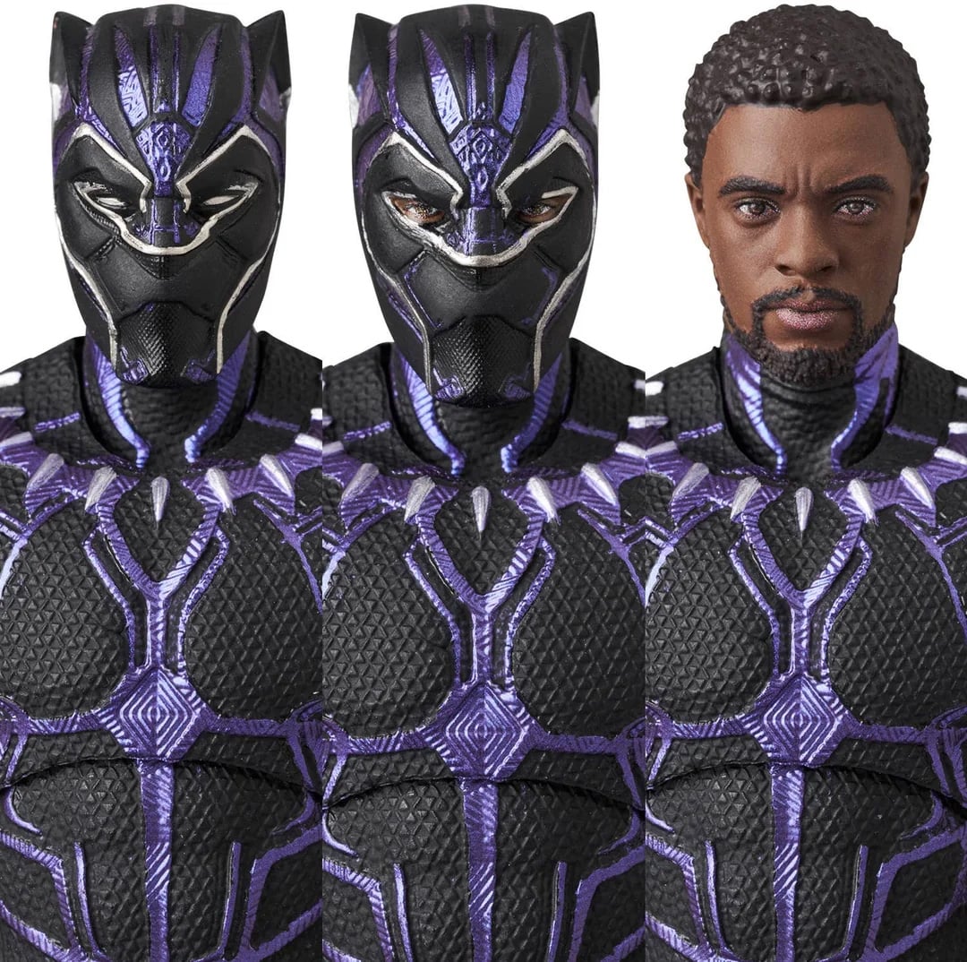 Avengers: Endgame MAFEX No.316 Black Panther (Vibranium Energy Ver.) Action Figure Gallery Image 12