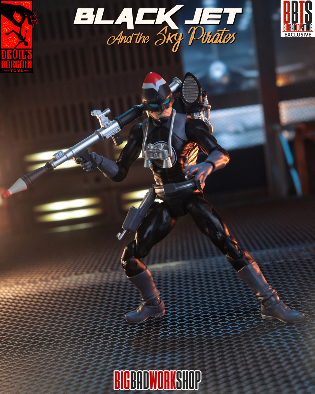 Masks and Martyrs Black Jet 1/18 Scale BBTS Exclusive Action Figure Gallery Image 13