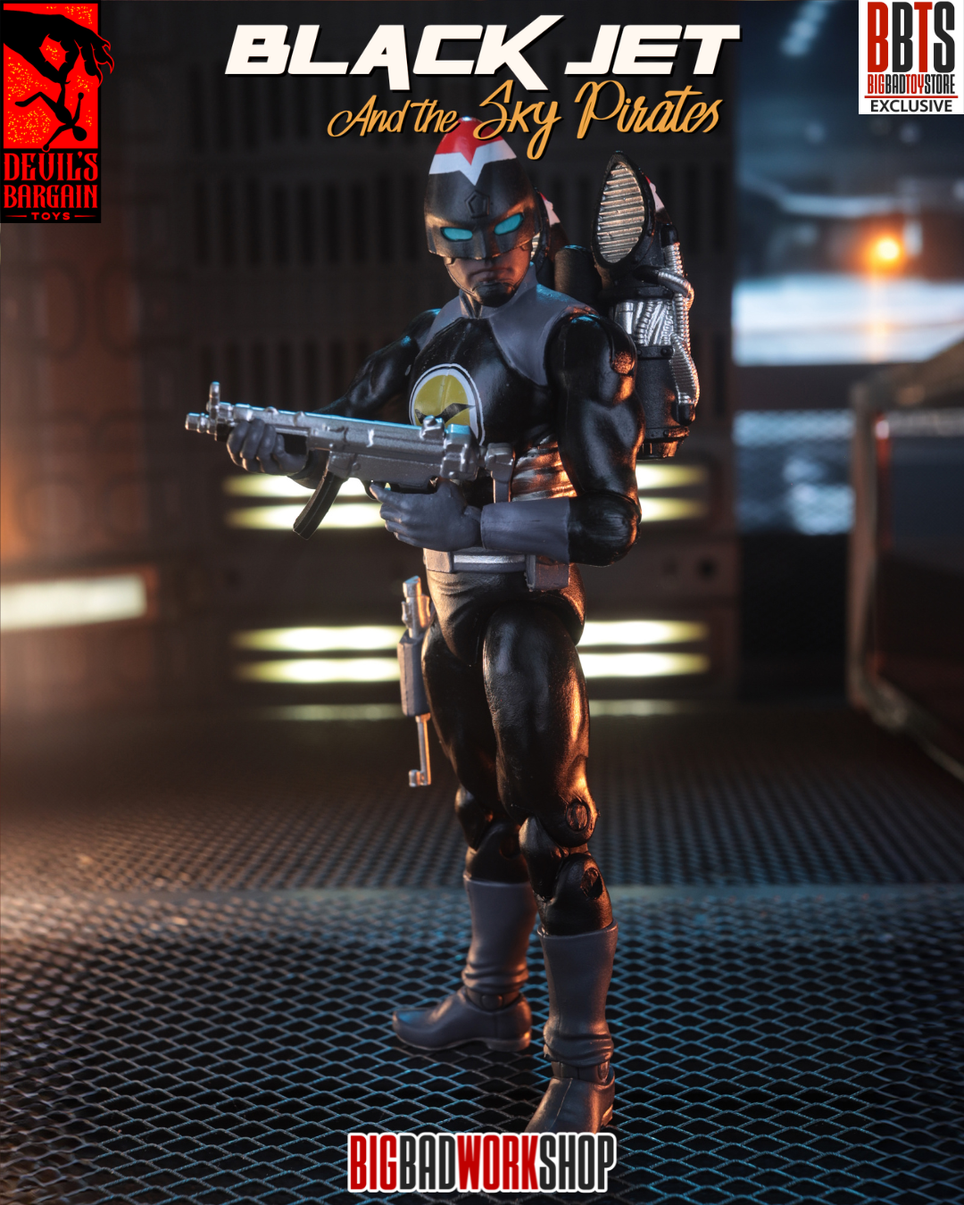 Masks and Martyrs Black Jet 1/18 Scale BBTS Exclusive Action Figure Gallery Image 7