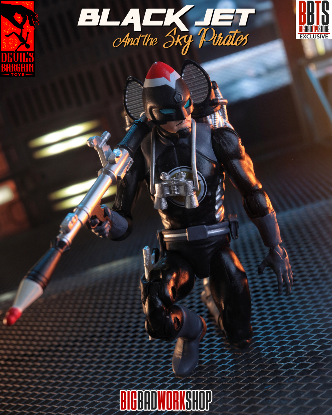 Masks and Martyrs Black Jet 1/18 Scale BBTS Exclusive Action Figure Gallery Image 14