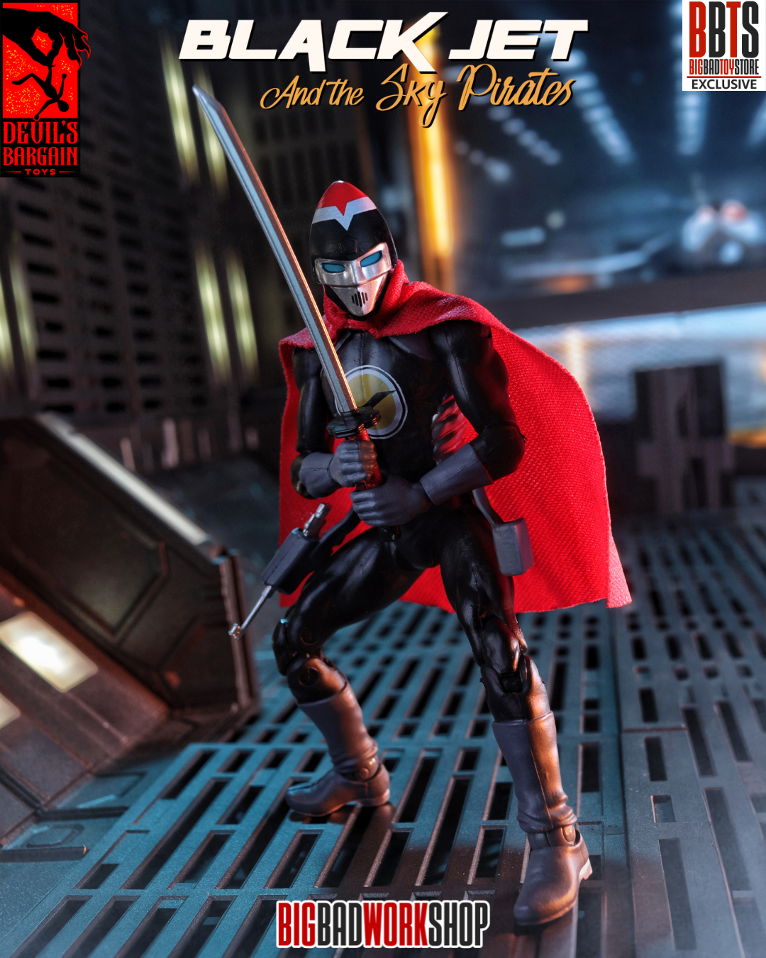 Masks and Martyrs Black Jet 1/18 Scale BBTS Exclusive Action Figure Gallery Image 4