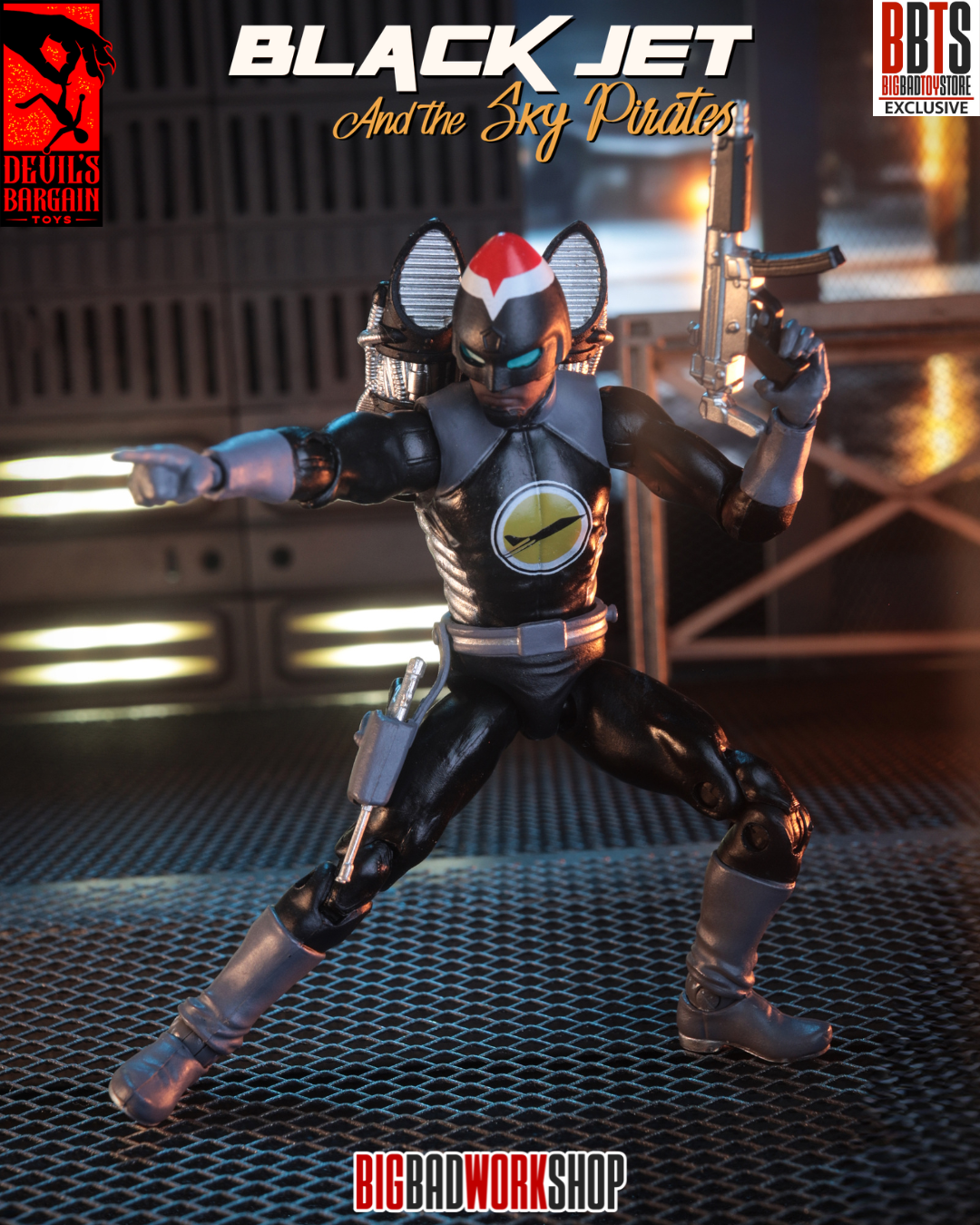 Masks and Martyrs Black Jet 1/18 Scale BBTS Exclusive Action Figure Gallery Image 8