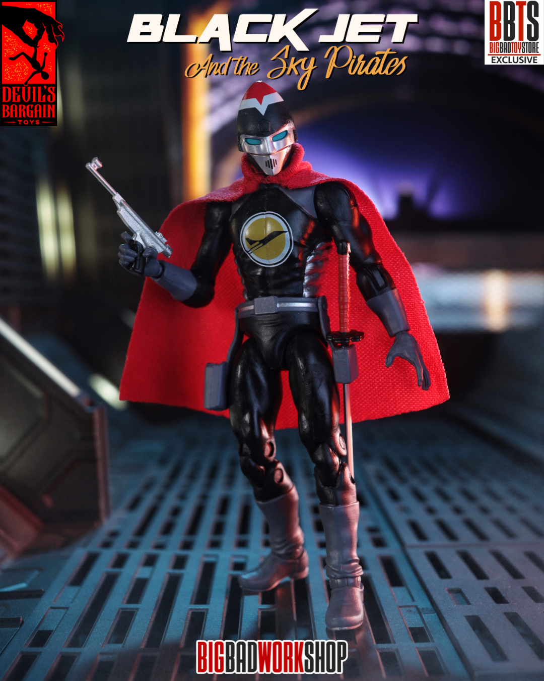 Masks and Martyrs Black Jet 1/18 Scale BBTS Exclusive Action Figure Gallery Image 3