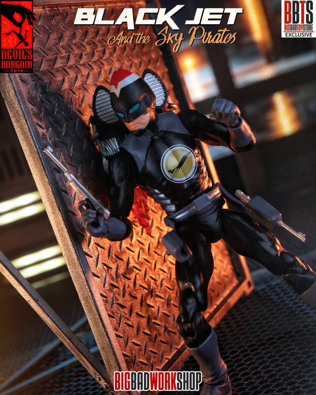 Masks and Martyrs Black Jet 1/18 Scale BBTS Exclusive Action Figure Gallery Image 12