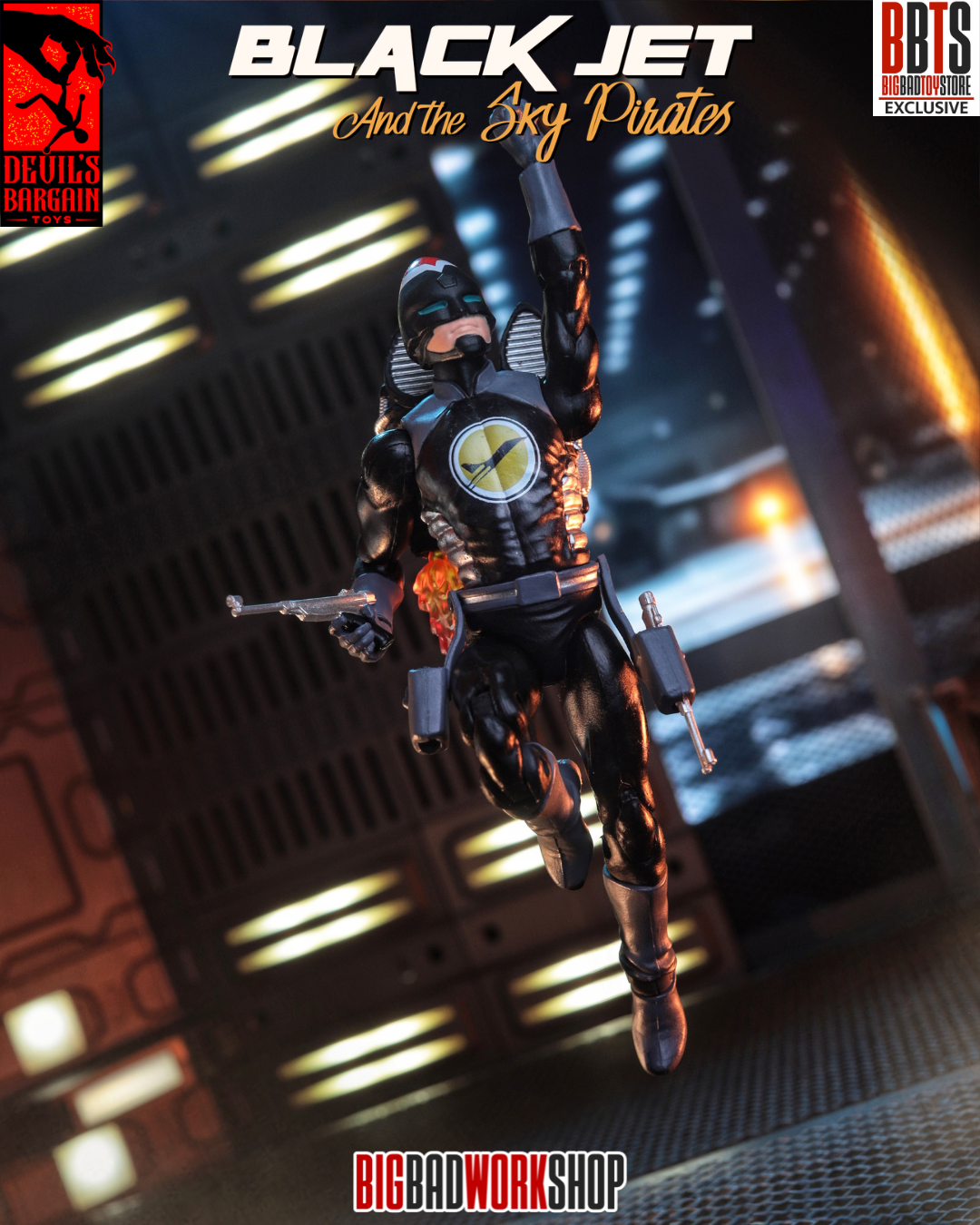 Masks and Martyrs Black Jet 1/18 Scale BBTS Exclusive Action Figure Gallery Image 10
