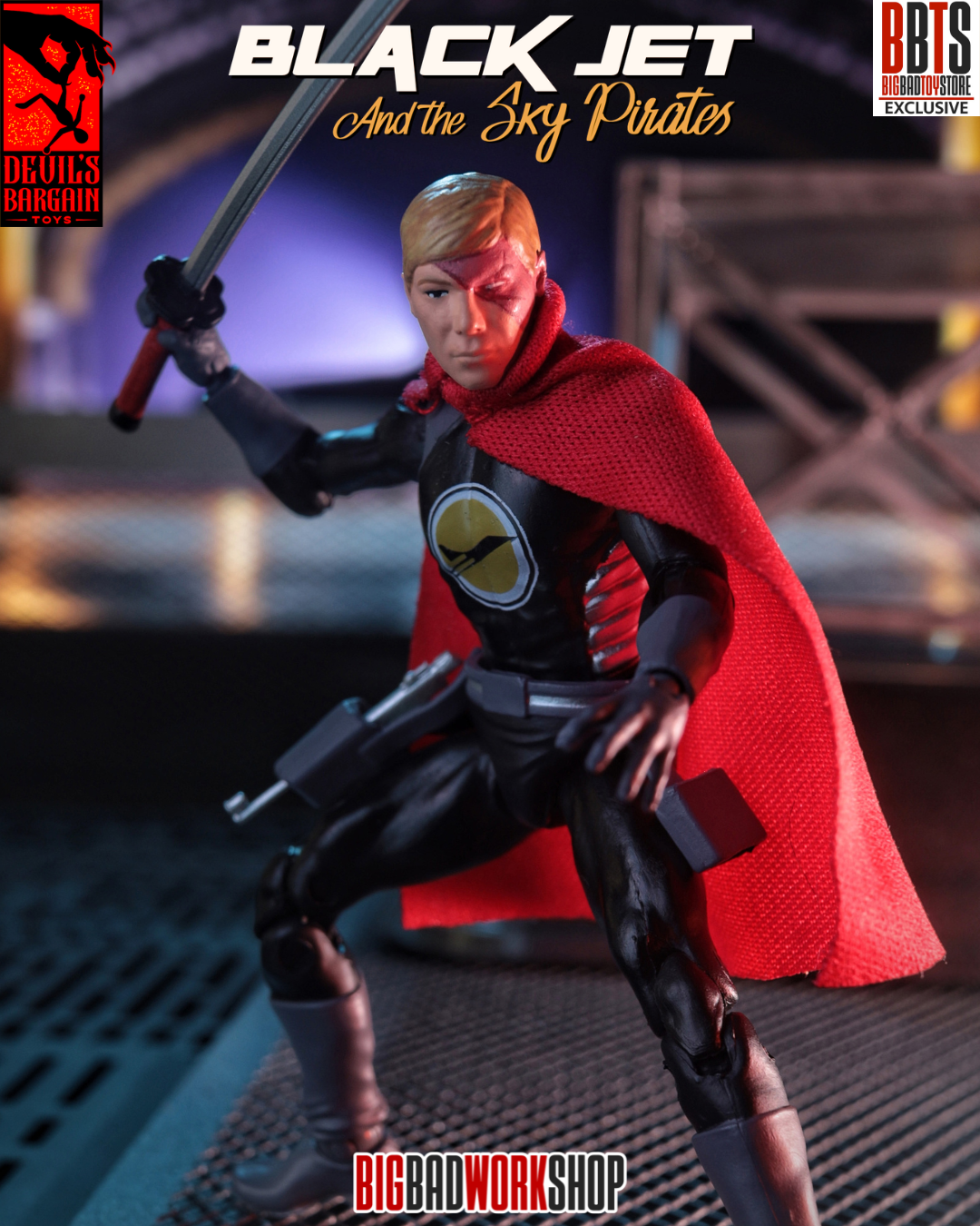 Masks and Martyrs Black Jet 1/18 Scale BBTS Exclusive Action Figure Gallery Image 6