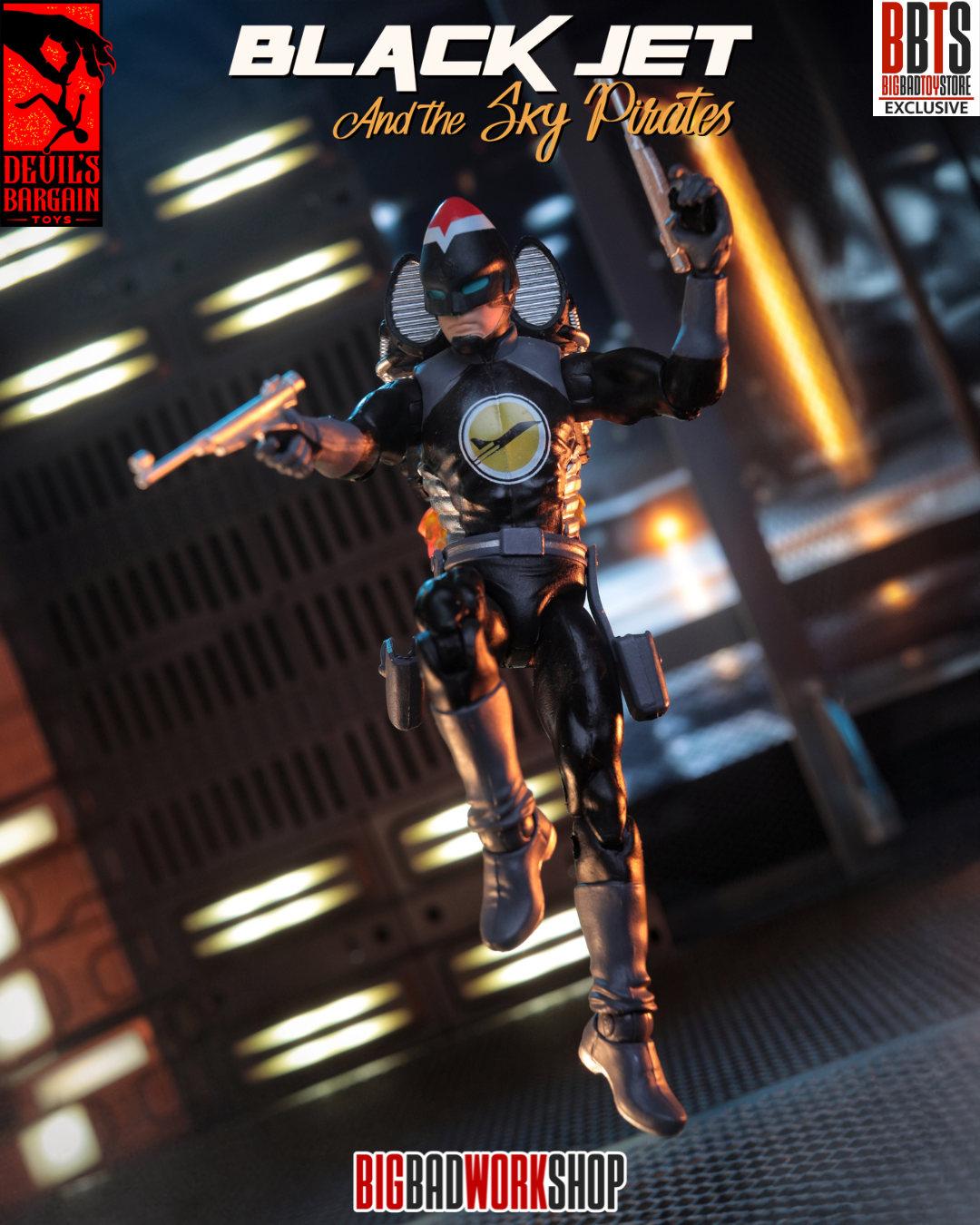 Masks and Martyrs Black Jet 1/18 Scale BBTS Exclusive Action Figure Gallery Image 9
