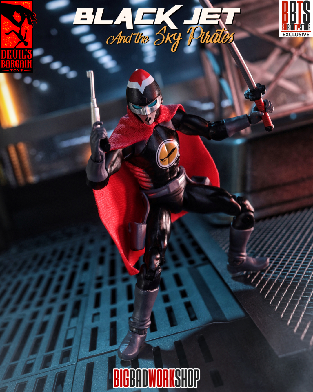 Masks and Martyrs Black Jet 1/18 Scale BBTS Exclusive Action Figure Gallery Image 5