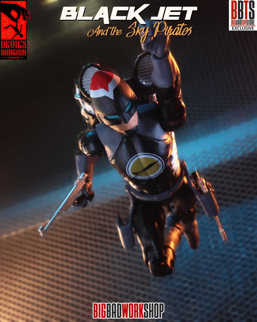 Masks and Martyrs Black Jet 1/18 Scale BBTS Exclusive Action Figure Gallery Image 11