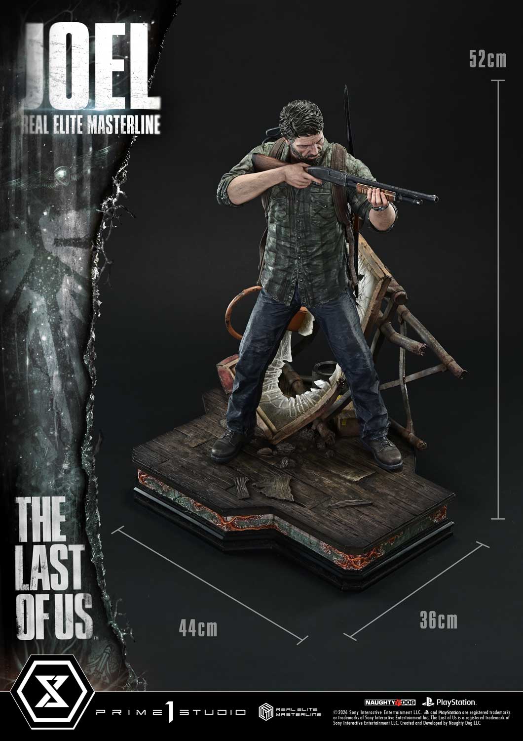 The Last of Us Part 1 Real Elite Masterline Joel (Bonus Ver.) 1/4 Scale Limited Edition Statue Gallery Image 49