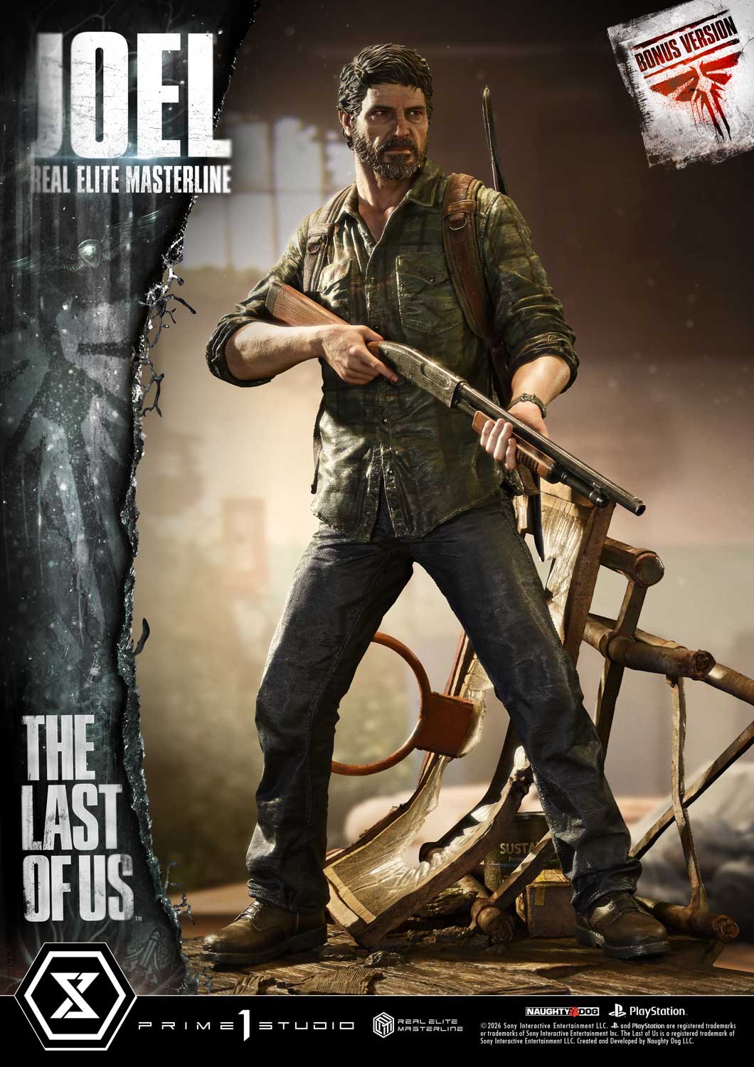 The Last of Us Part 1 Real Elite Masterline Joel (Bonus Ver.) 1/4 Scale Limited Edition Statue Gallery Image 5