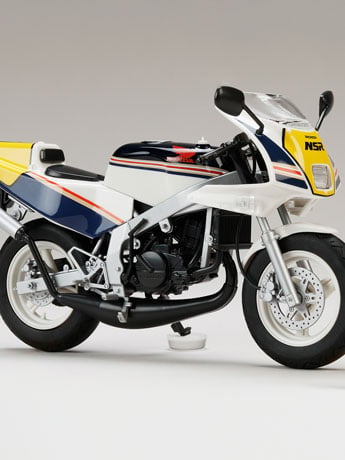 Honda NSR50 '89 Ross White x Seychelles Night Blue 1/12 Scale Honda NSR50 '89 Ross White x Seychelles Night Blue 1/12 Scale