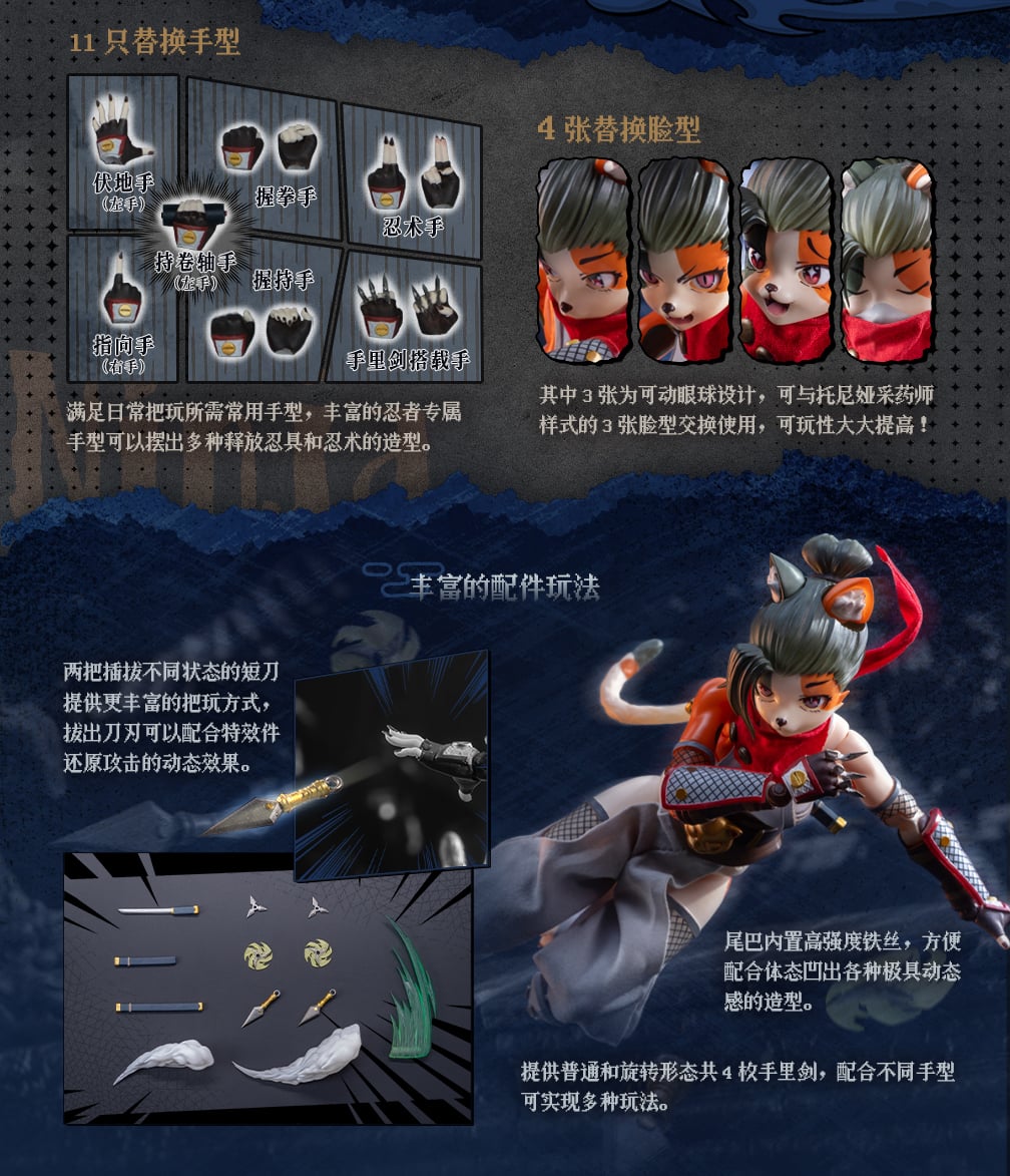Mystic Land Tonia (Tigris Ninja Ver.) 1/12 Scale Action Figure Gallery Image 16