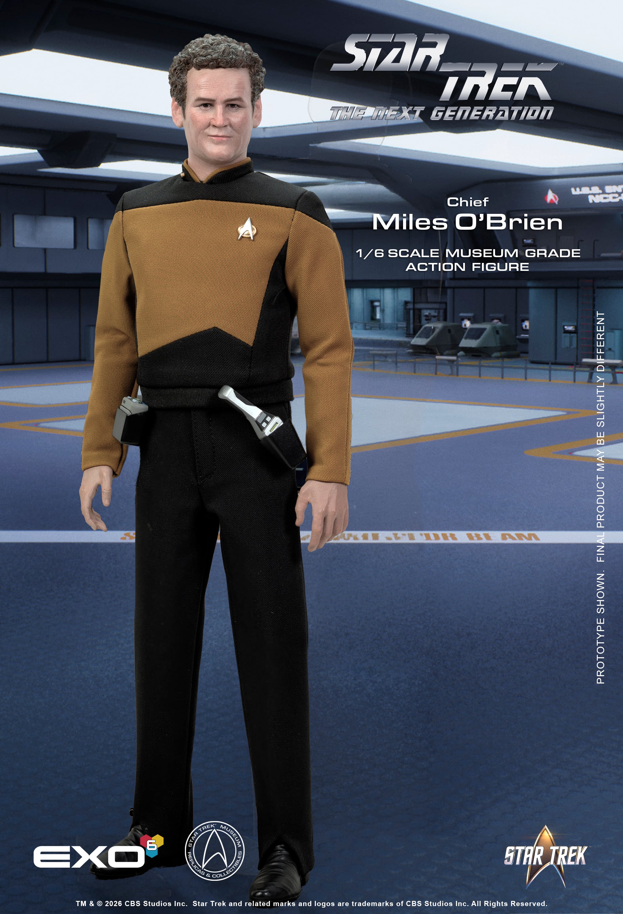 Star Trek: The Next Generation Chief Miles O'Brien (Essential Ver.) 1/6 Scale Action Figure Gallery Image 3