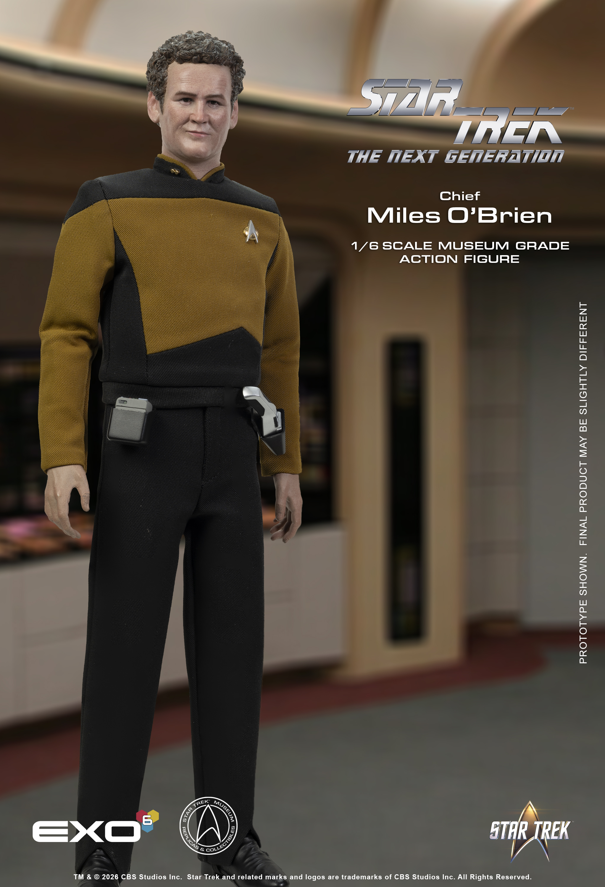 Star Trek: The Next Generation Chief Miles O'Brien (Essential Ver.) 1/6 Scale Action Figure Gallery Image 4