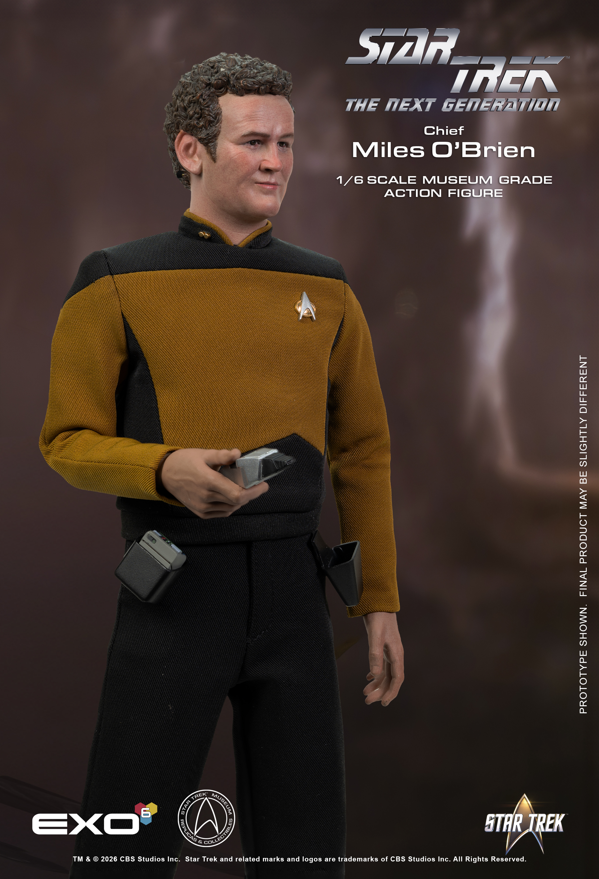 Star Trek: The Next Generation Chief Miles O'Brien (Essential Ver.) 1/6 Scale Action Figure Gallery Image 6