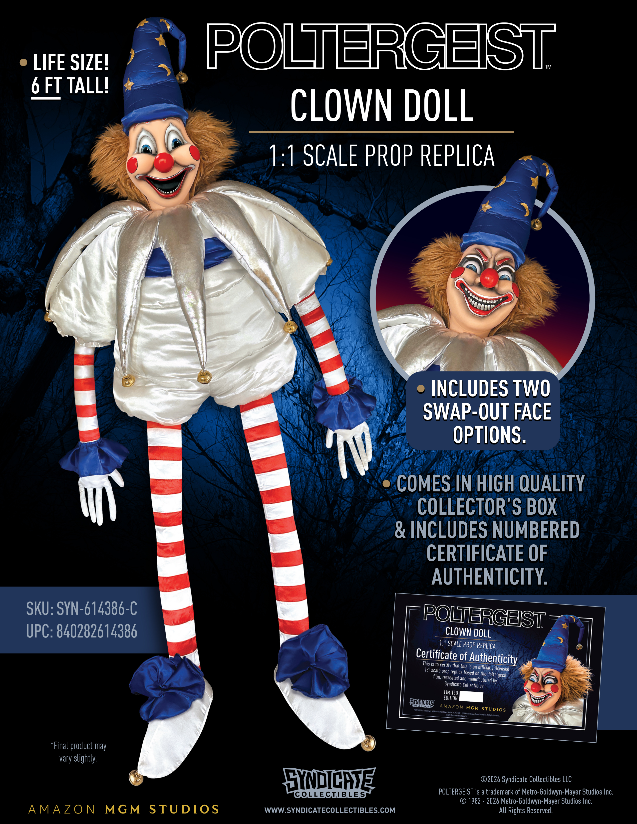 Poltergeist Clown Doll 1/1 Scale Limited Edition Prop Replica Gallery Image 3