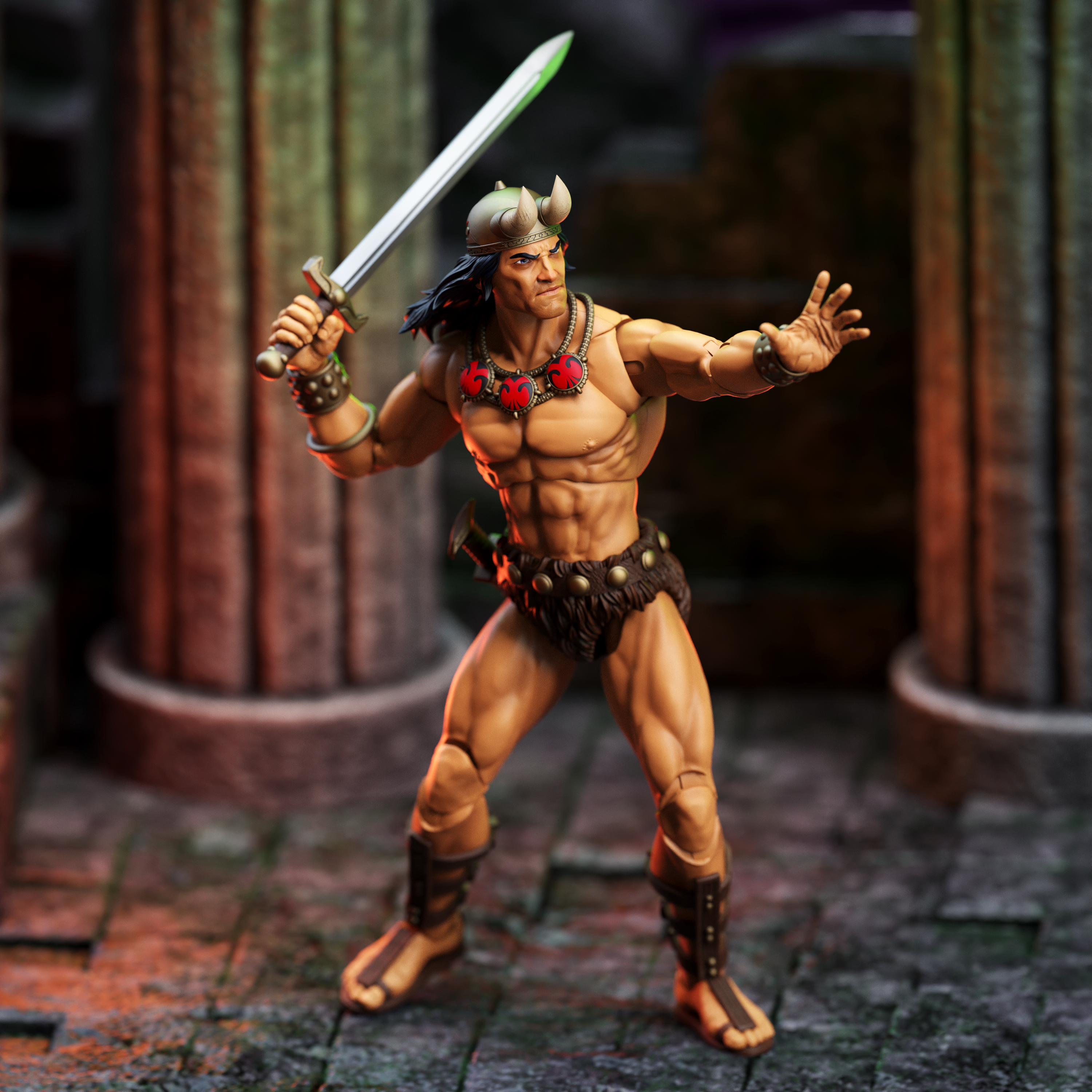 Conan the Barbarian: The Tower of the Elephant Epic H.A.C.K.S Young Conan & Yag-Kosha 1/12 Scale Action Figure Two-Pack Gallery Image 6