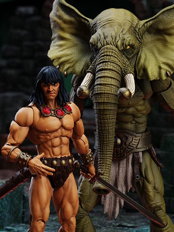 Conan the Barbarian: The Tower of the Elephant Epic H.A.C.K.S Young Conan & Yag-Kosha 1/12 Scale Action Figure Two-Pack Gallery Image 2