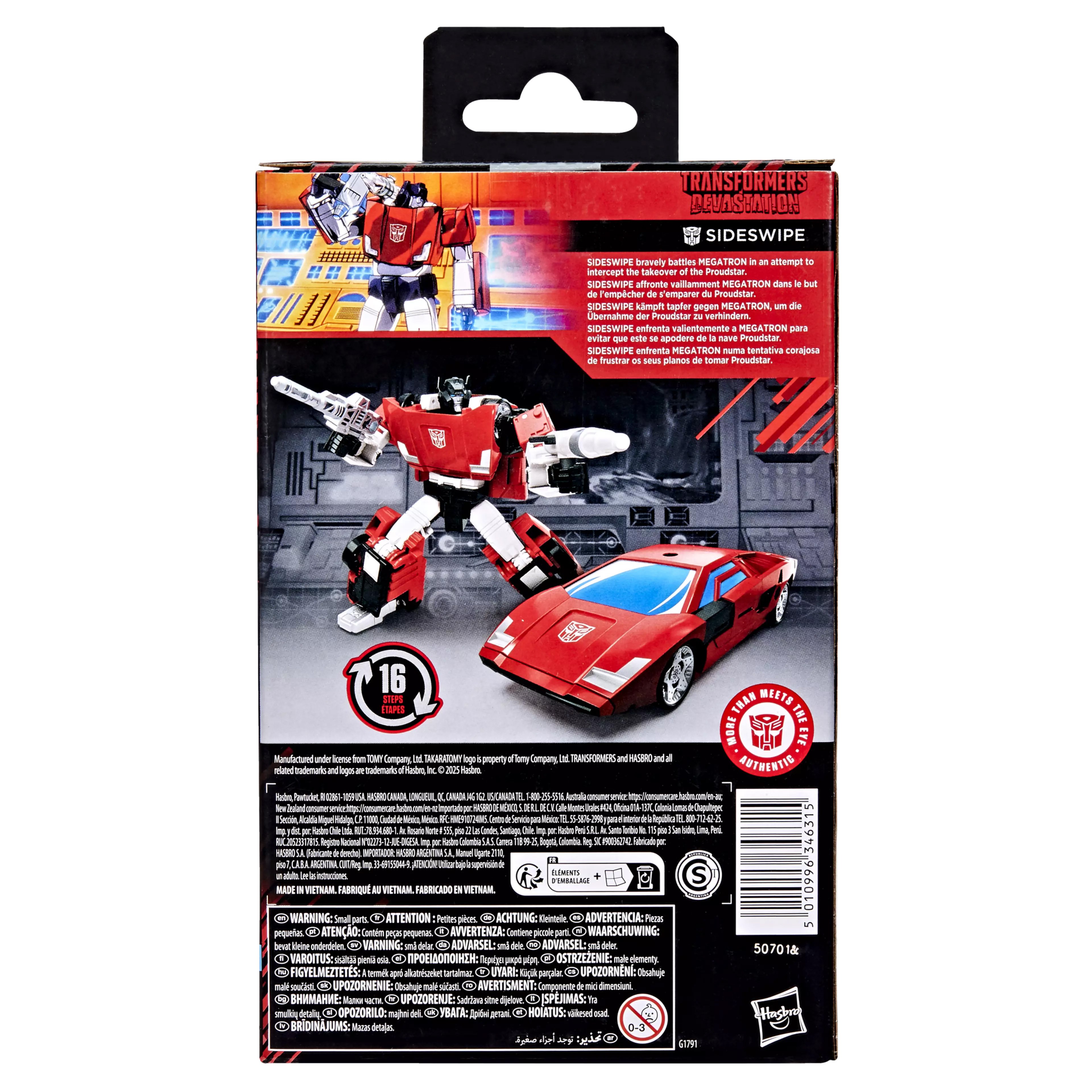 Transformers: Devastation Studio Series Deluxe Class Sideswipe Action Figure Gallery Image 7