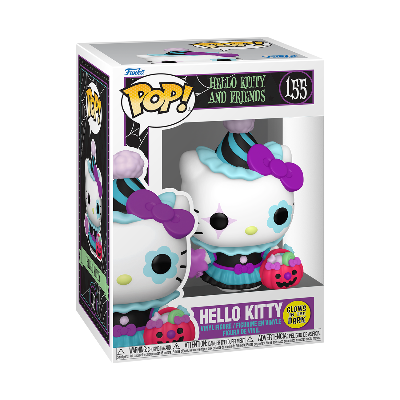 Hello Kitty and Friends Pop! #155 Hello Kitty (Glow-in-the-Dark) Gallery Image 3