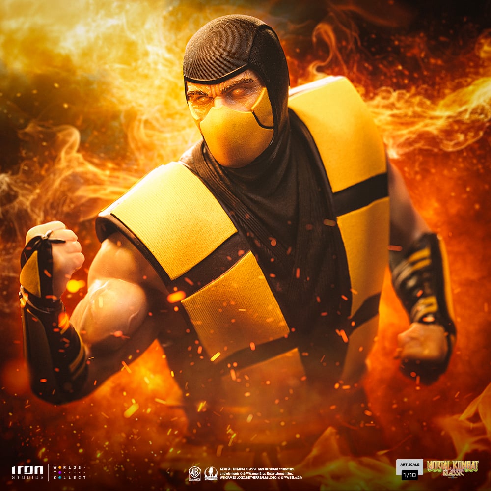 Mortal Kombat Ninjas Collection Scorpion 1/10 Art Scale BBTS Exclusive Statue Gallery Image 13