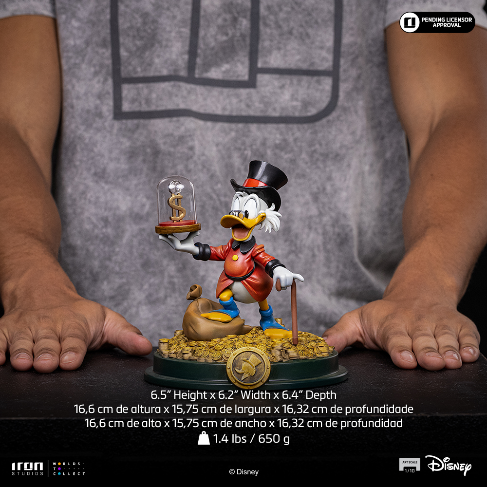 DuckTales Uncle Scrooge McDuck 1/10 Art Scale Statue Gallery Image 14