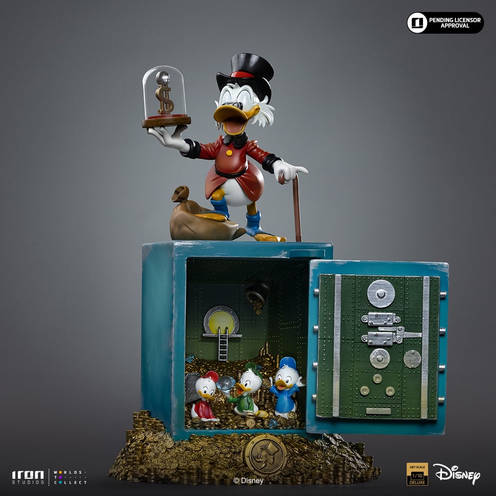 DuckTales Uncle Scrooge McDuck and Nephews 1/10 Art Scale Statue Gallery Image 3