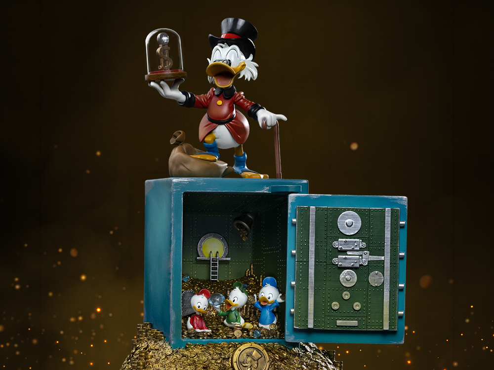 DuckTales Uncle Scrooge McDuck and Nephews 1/10 Art Scale Statue Gallery Image 1