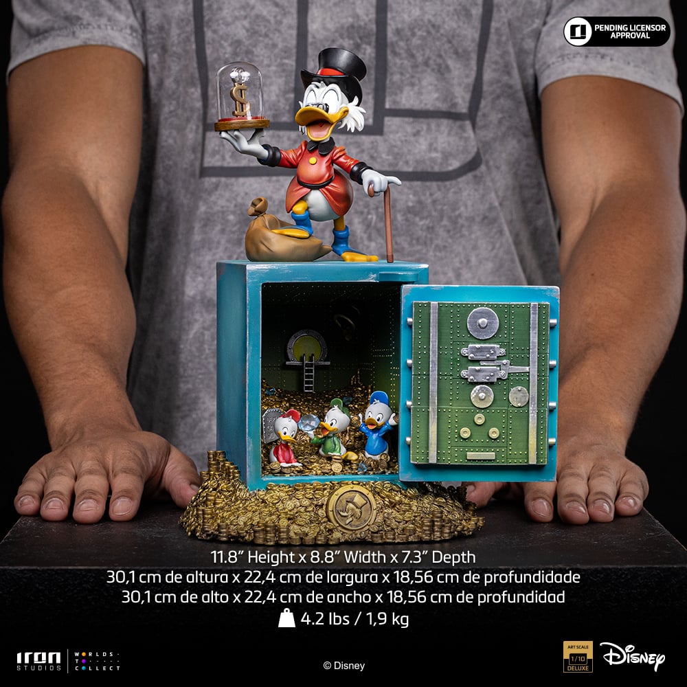 DuckTales Uncle Scrooge McDuck and Nephews 1/10 Art Scale Statue Gallery Image 16