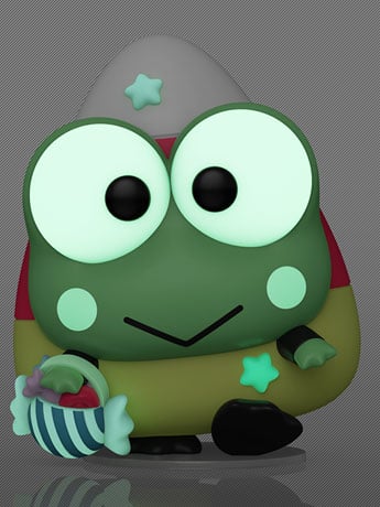 Hello Kitty and Friends Pop! #157 Keroppi (Glow-in-the-Dark) Gallery Image 2