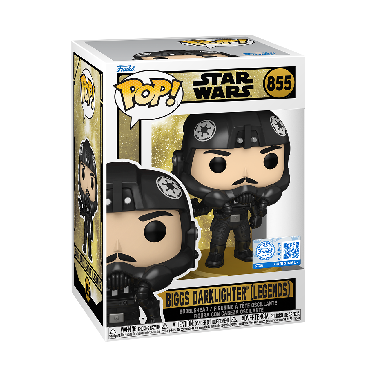 Star Wars Pop! #855 Specialty Series Biggs Darklighter (Legends) Gallery Image 3