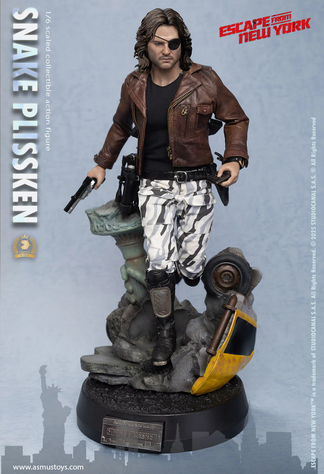ESCAPE FROM NEW YORK シックススケール フィギュア Escape from New York The Crown Series Snake Plissken (Sculpted