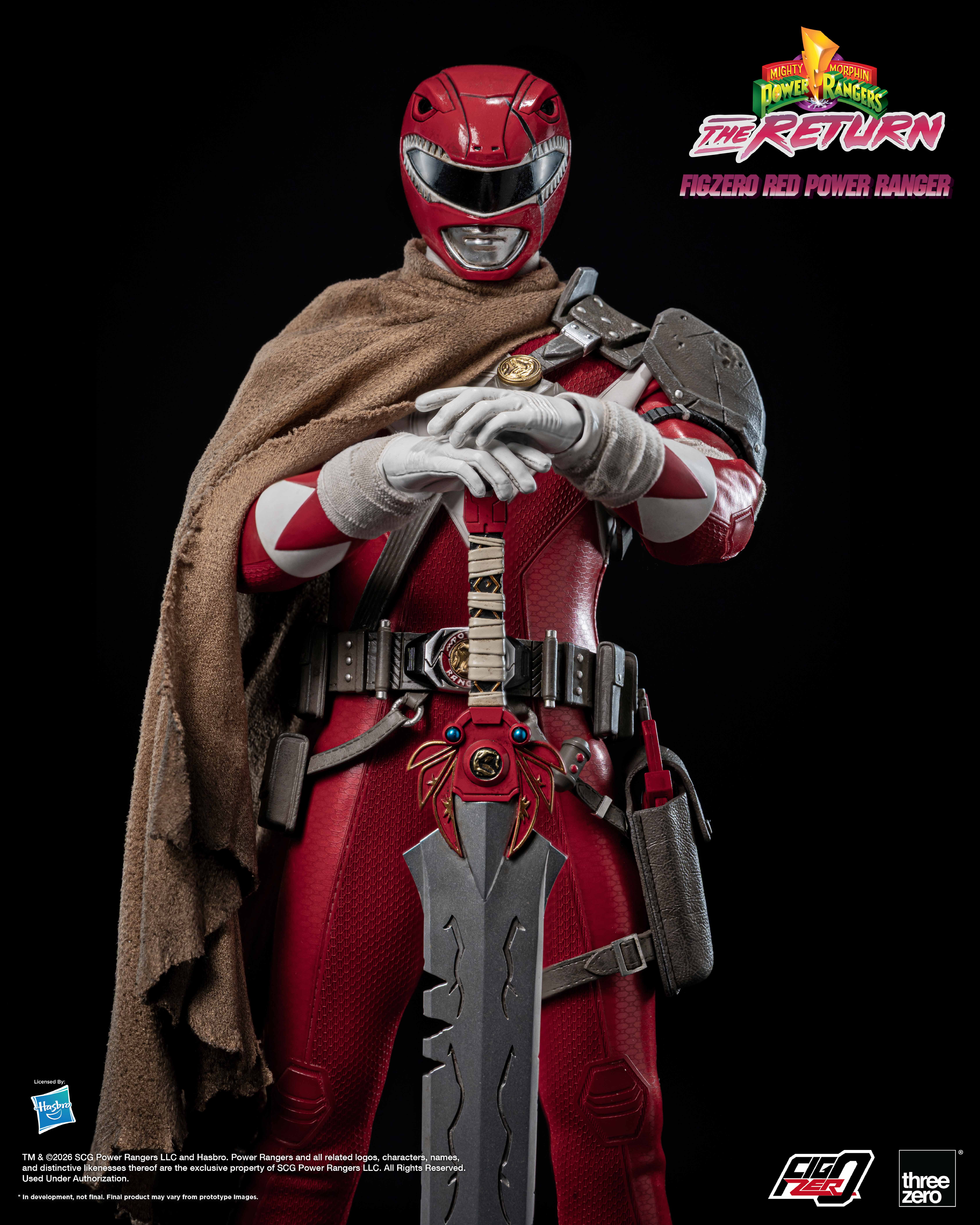 Mighty Morphin Power Rangers: The Return FigZero Red Ranger 1/6 Scale Action Figure Gallery Image 10
