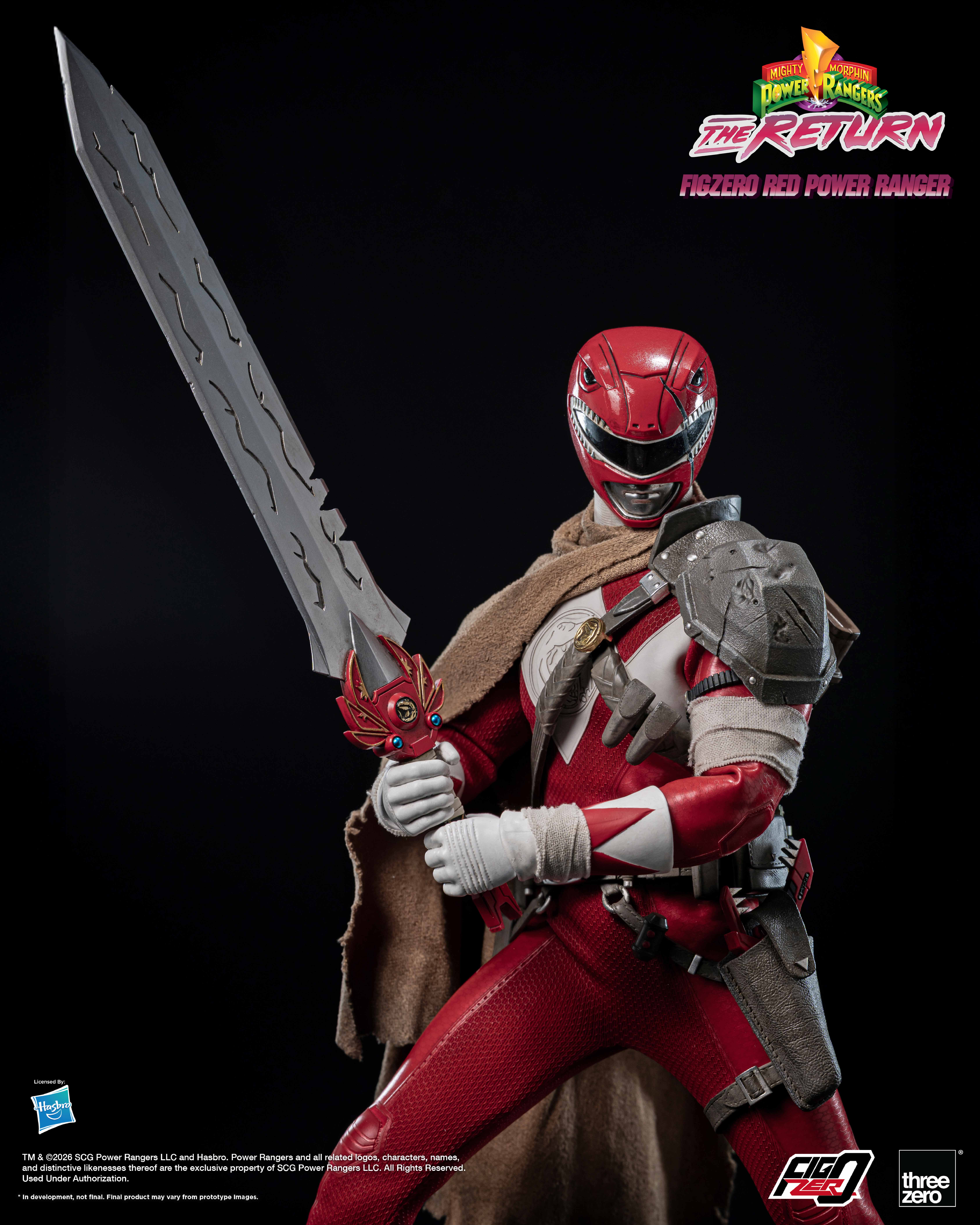 Mighty Morphin Power Rangers: The Return FigZero Red Ranger 1/6 Scale Action Figure Gallery Image 11