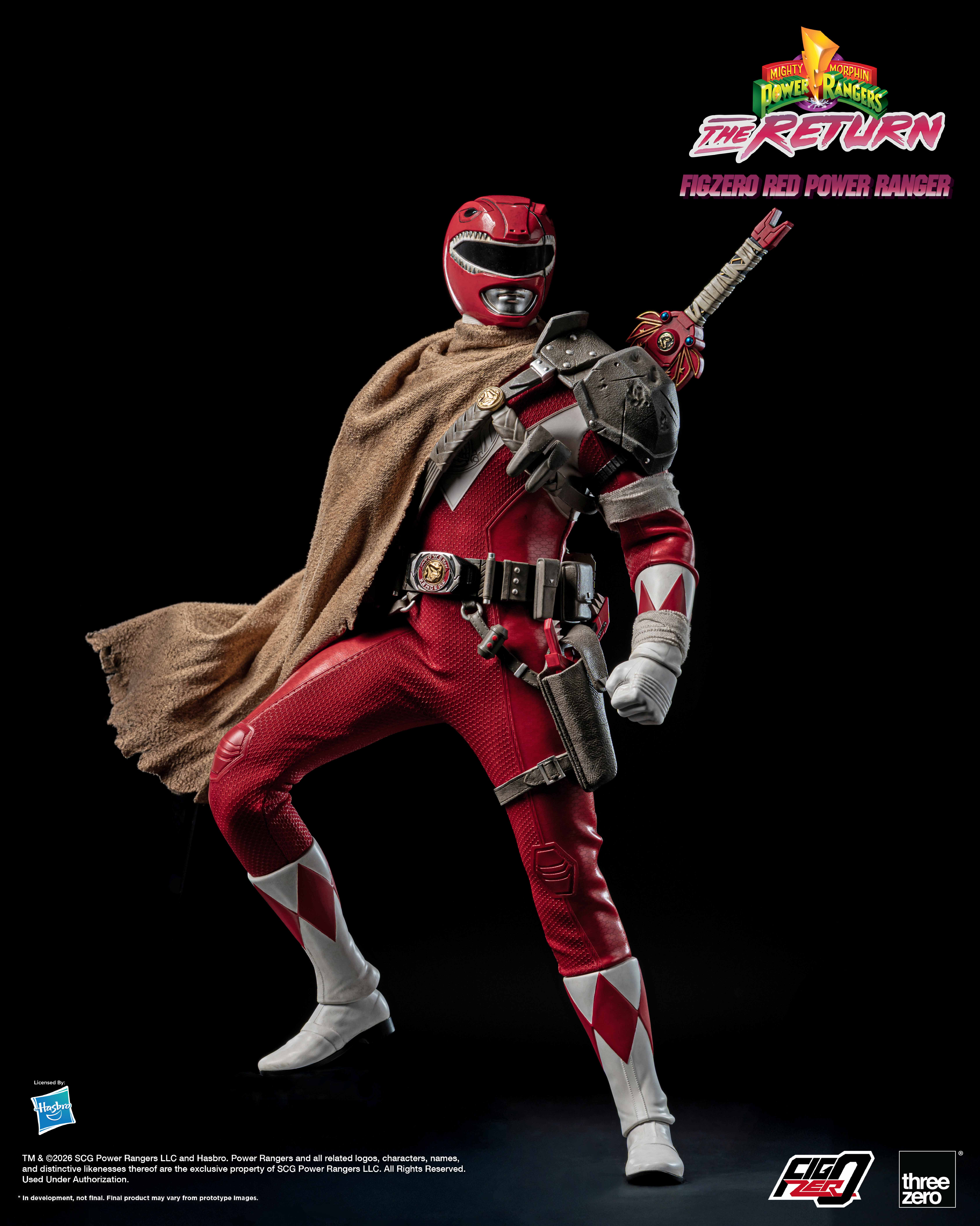 Mighty Morphin Power Rangers: The Return FigZero Red Ranger 1/6 Scale Action Figure Gallery Image 6