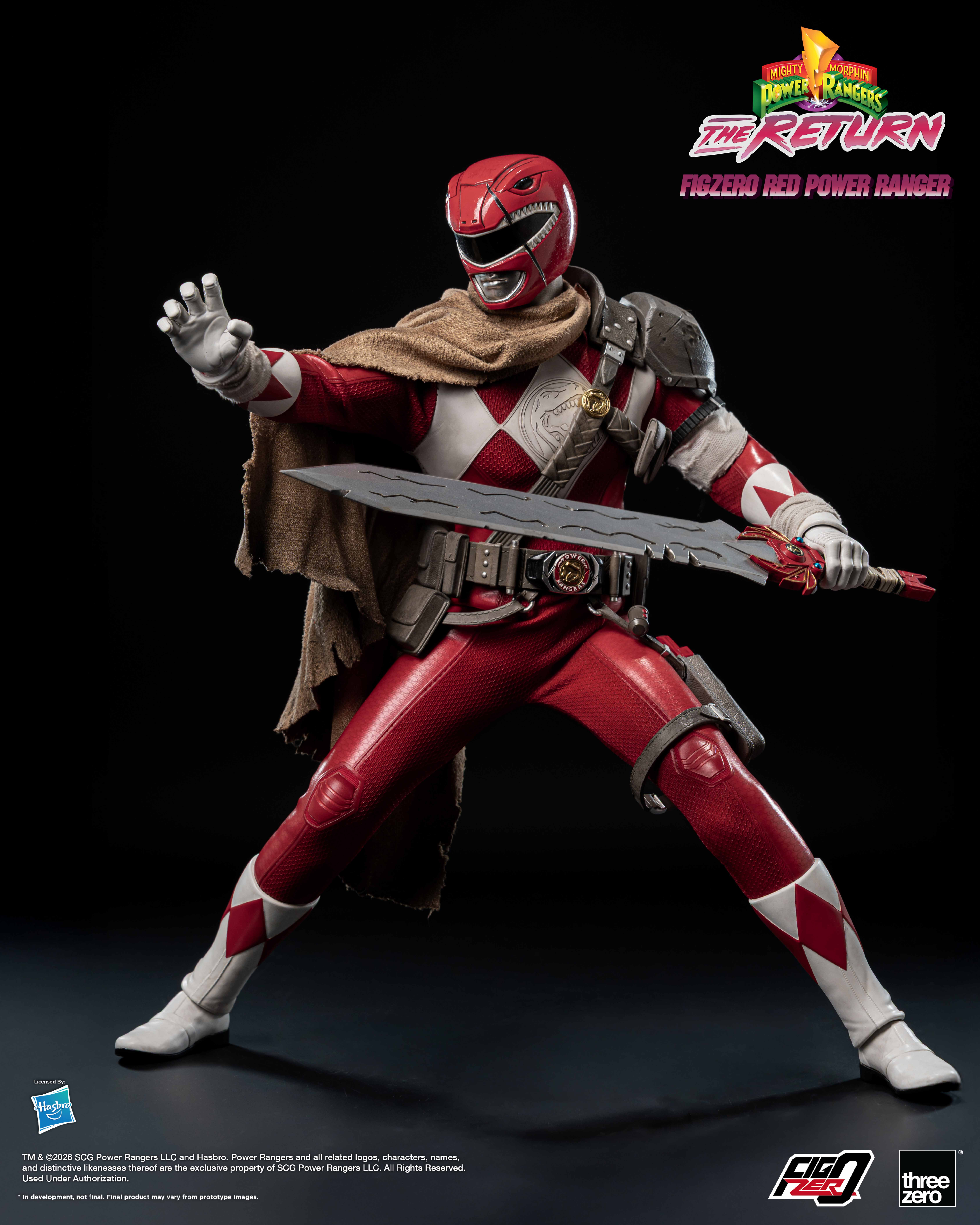 Mighty Morphin Power Rangers: The Return FigZero Red Ranger 1/6 Scale Action Figure Gallery Image 9
